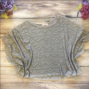 Fresh Produce sweater silver sparkle holiday